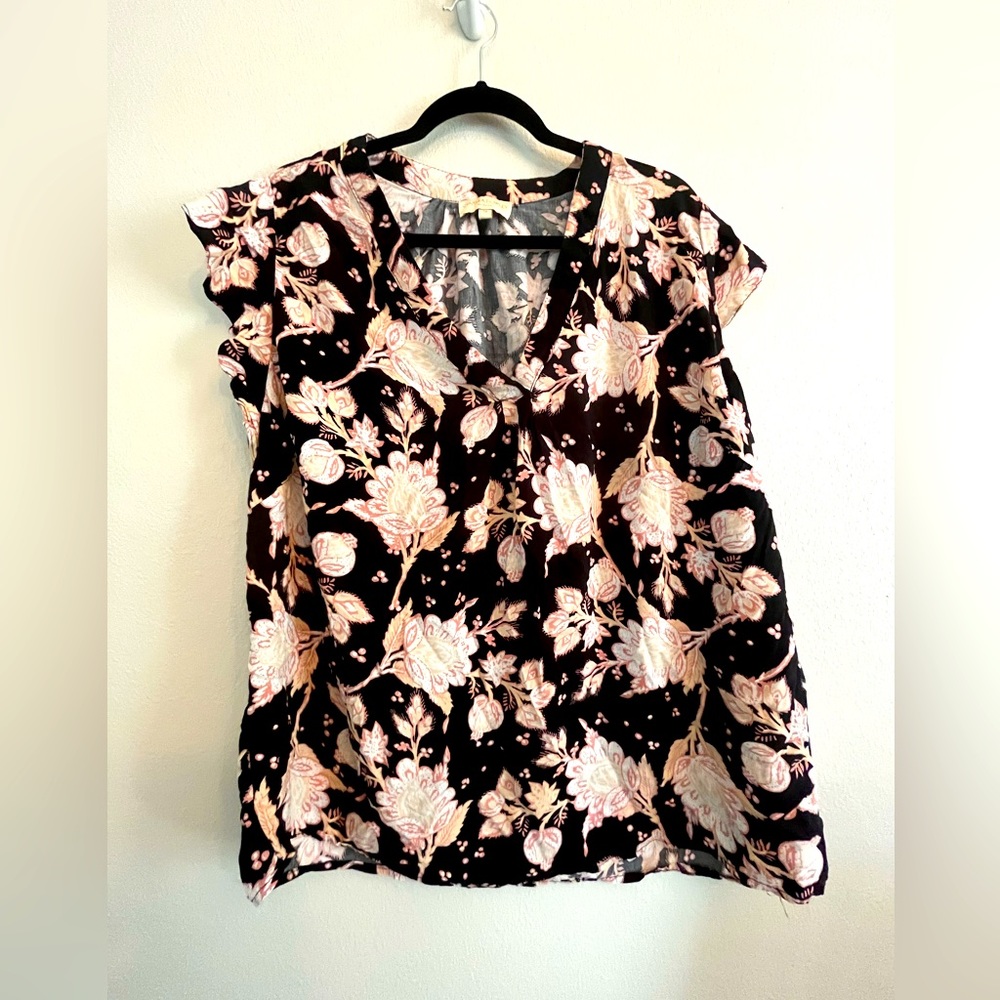 Cynthia Rowley plus size floral blouse/ too size 3x